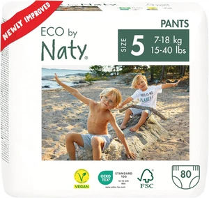 Eco by Naty Pull On Pants, Size 5, 4 packs of 20 (80 Count) - Picture 1 of 15