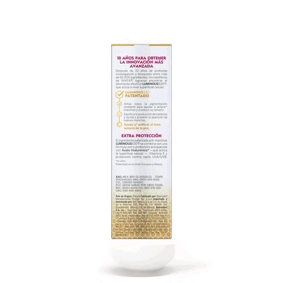 Nivea Cellular Luminous630 Anti-Spot Day Fluid SPF50 40ml Authentic