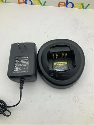 Genuine Motorola HTN9000B Rapid Charger Base w/ Power Supply Cord Tested👍 - Image 1 of 3