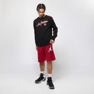 Nike Air Jordan Bermuda Boys Stretch Shorts 957176-R78 Red Athletic Size M & L - Picture 1 of 9