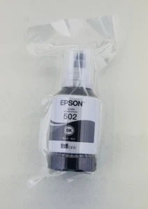 Epson 502 Genuine 127 ml Black ink T502120 Eco Tank Expires 02/2027 Sealed NEW - Picture 1 of 2