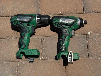 Hitachi WH10DFL2 & DS10DFL2 12Volt Cordless 1/4" Impact Driver and Drill - Image 1 of 3