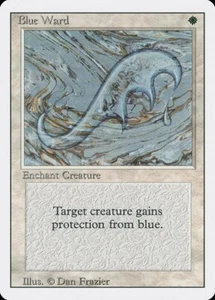MTG Blue Ward x4 Revised Edition Uncommon MP Playset - Picture 1 of 1