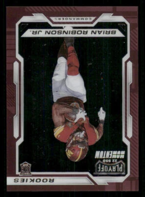 2022 Panini Chronicles Playoff Momentum Rookies #25 Brian Robinson Jr. - Image 1 of 2