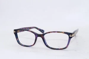 NEW COACH HC 6065 5288 BLUE PURPLE AUTHENTIC EYEGLASSES 51-17 - Picture 1 of 4