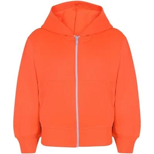 Kids Classic Plain & Tie Dye Print Full Zip-Up Soft Hooded Zipper Jacket 2-13Yrs - Picture 1 of 128