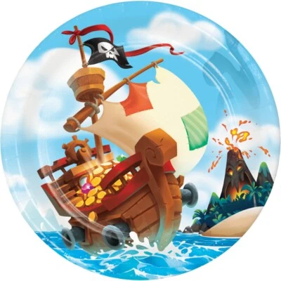 Pirate Treasure Plates 9” 8CT - Image 1 of 2