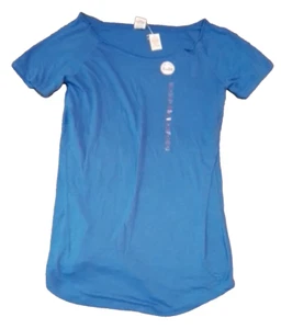 Pink Victorias Secret Shirt Womens Medium Blue NWT - Picture 1 of 7