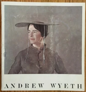 VINTAGE 1966 ANDREW WYETH, PENNSYLVANIA ACADEMY OF FINE ART EXHIBITION CATALOGUE - Picture 1 of 5
