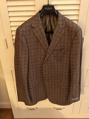 Casaco esportivo raro novo com etiquetas Hickey Freeman tweed xadrez janela Milburn II 42L - Imagem 1 de 4