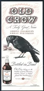 1939 Old Crow Bourbon Whiskey Classic Black Bird Art Vintage Print Ad - Bild 1 von 7