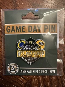GREEN BAY PACKERS / LA RAMS NOVEMBER 28, 2021 GAME DAY PIN NEW Lambeau Field - Picture 1 of 1