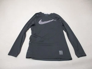 Nike Size M(10/12) Boys Nike Pro Crew Neck Long Sleeve Athletic Top 5BL7 - Picture 1 of 7