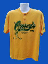 80s Vintage Mens Casey's Corner Jersey Baseball T Shirt L 50/50 Detroit Pub