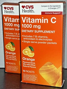 Vitamin C 1000mg Dietary Flavored Drink Mix CVS HEALTH (40 Pack) (2026/AUG) - Picture 1 of 2