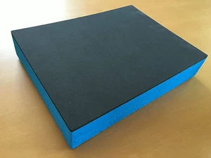 Koffereinlage aus Hart-Schaumstoff f. Sortimo Metallkoffer KM 320 grau-blau 60mm - Bild 1 von 2