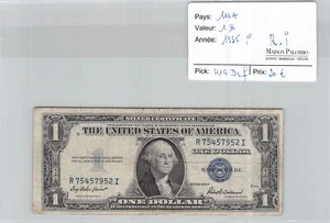 Banknote USA - 1 Dollar 1935 F - Pick 416 D2 R 754579521 I - Picture 1 of 2
