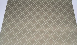York Wallpaper Dbl Roll Matte Pewter White Diamond Lattice Elegant Contemporary - Picture 1 of 10