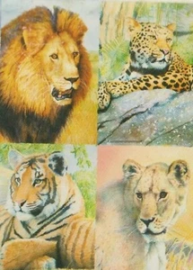 IMPRESSIONS WILD CATS LARGE ART FLAG free shipping - Picture 1 of 1