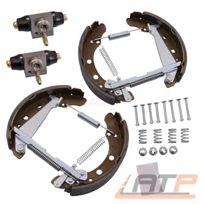 SET BREMSBACKEN TROMMELBREMSE VORMONTIERT+RADBREMSZYLINDER HINTEN FÜR VW POLO 9N - Bild 1 von 4