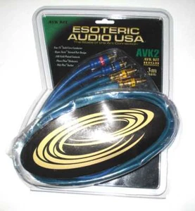 New Esoteric Audio USA AVK2-3M Audio Video Cables 9.8FT 3m High Performance - Picture 1 of 6