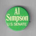 Three Term Wyoming Senator Al Simpson Campaign Button From First Race In 1978