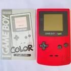 Nintendo Gameboy Color Red Gbc Nintendo Cgb-001 From Japan???