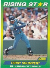 FREE SHIPPING-MINT-1992 Score 100 Rising Stars #44 Terry Shumpert ROYALS
