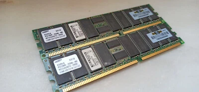 Samsung M312L6420DT0-CB0Q0 1GB (2x512MB) DDR PC-2100 ECC in excellent condition - Image 1 of 3