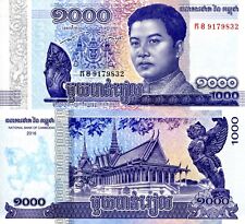 Cambodia 1000 Riels Banknote World Paper Money Unc Currency Pick p67 2017 King