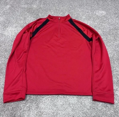 K Swiss Activewear Jacket Women’s Red Long Sleeve 1/4 Zip Size XL - Image 1 of 4