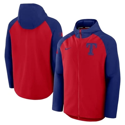 Texas Rangers Nike Authentic Collection Raglan Performance Full-Zip Jacket Large - Image 1 of 2