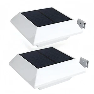 Solar Gutter Lights Motion Sensor Outdoor Security Light (2 Pack), Waterproof... - Picture 1 of 9