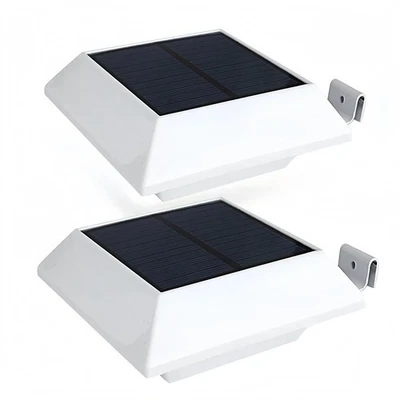 Solar Gutter Lights Motion Sensor Outdoor Security Light (2 Pack), Waterproof... - Image 1 of 4