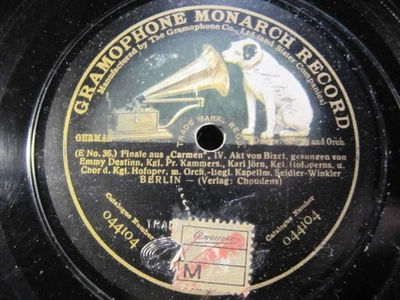 1908 EMMY DESTINN Compl CARMEN BERLIN Act IV Finale Seidler Winkler DG 044506  - Image 1 of 2