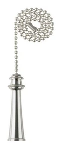 Ceiling Fan Silver Pull Chain Brushed Nickel Westinghouse 77215 - Picture 1 of 3