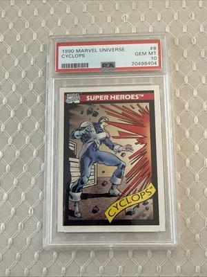 1990 Marvel Universe Cyclops #8 PSA 10 GEM MINT - Image 1 of 2