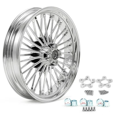 Llanta de rueda delantera de radios gruesos de 18" para Harley Touring Electra Glide Road King 00-07 Foto 1 de 4