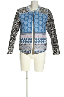 ASOS Chaqueta corta Mujeres Chaqueta Talla EU 38 azul-blanco-negro look casual - Imagen 1 de 4