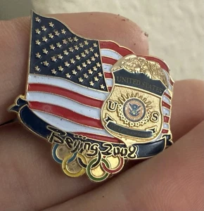 Prendedor de los Juegos Olímpicos de Beijing 2008 US Air Marshalls raro China - Imagen 1 de 4