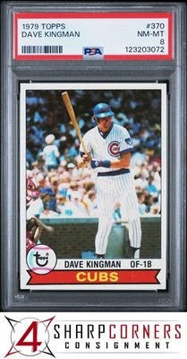 1979 TOPPS #370 DAVE KINGMAN CUBS PSA 8 - Image 1 of 2