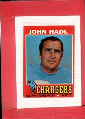 1971 Topps #255 John Hadl EX+ Excellent+ Chargers ID:67730 - Image 1 of 2
