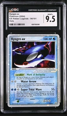 Pokemon ~ EX Hidden Legends ~ Kyogre ex ~ CGC 9.5 ~ Mint  - Image 1 of 2