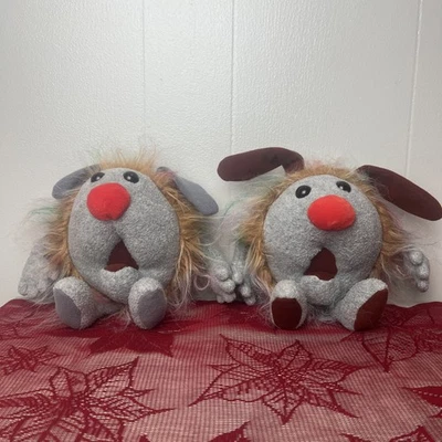 Big Comfy Couch VTG Fuzzy & Wuzzy Dust Bunnies Plush Set 1995 - Image 1 of 4