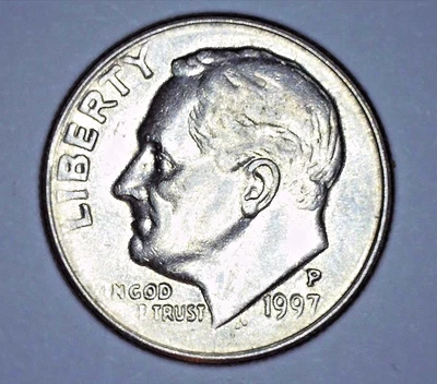 1997 P Roosevelt Dime DDR - Image 1 of 4