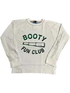 Diesel Booty Fun Club Sweatshirt White Long Sleeve Graphic Logo - Large - Picture 1 of 4