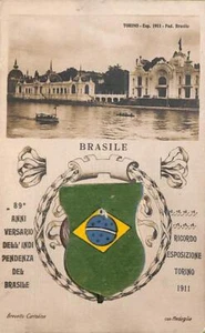 ac1651 - BRASIL - Medalla de Plata en POSTAL VINTAGE Italia Expo Mundial 1911 - Imagen 1 de 1