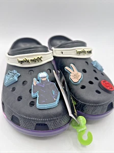 CROCS Jujutsu Kaisen CLASSIC CLOG Sandals Black - Japan - NEW Mens Size 12 - Picture 1 of 15