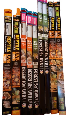 EXO TERRA, ARCADIA EXO TERRA and ARCADIA Reptile UVB light TUBES fast delivery