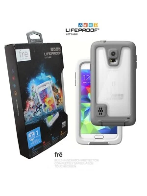 SAMSUNG GALAXY S5 FRE CASE Lifeproof Waterproof Scratch Protector White Clear - Image 1 of 4